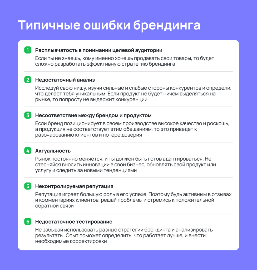 Типичные ошибки брендинга Типичные ошибки брендинга